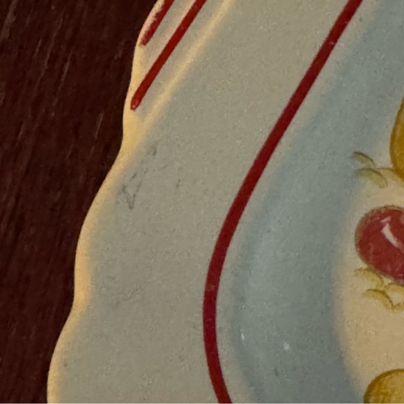 Vintage Homer Laughlin "Mexicana" Red Band Serving Tray / Plate - Picture 4 of 9